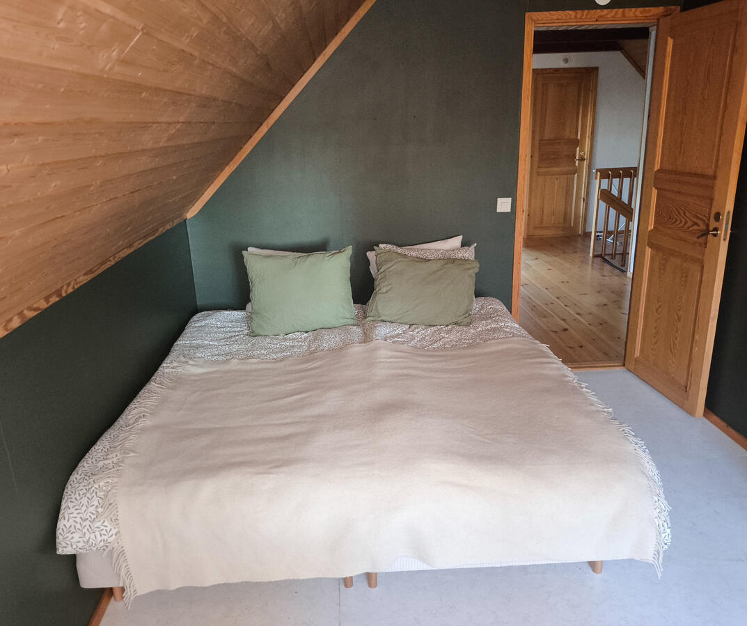 Bedroom view. West Cottage Sweden, Åsensbruk